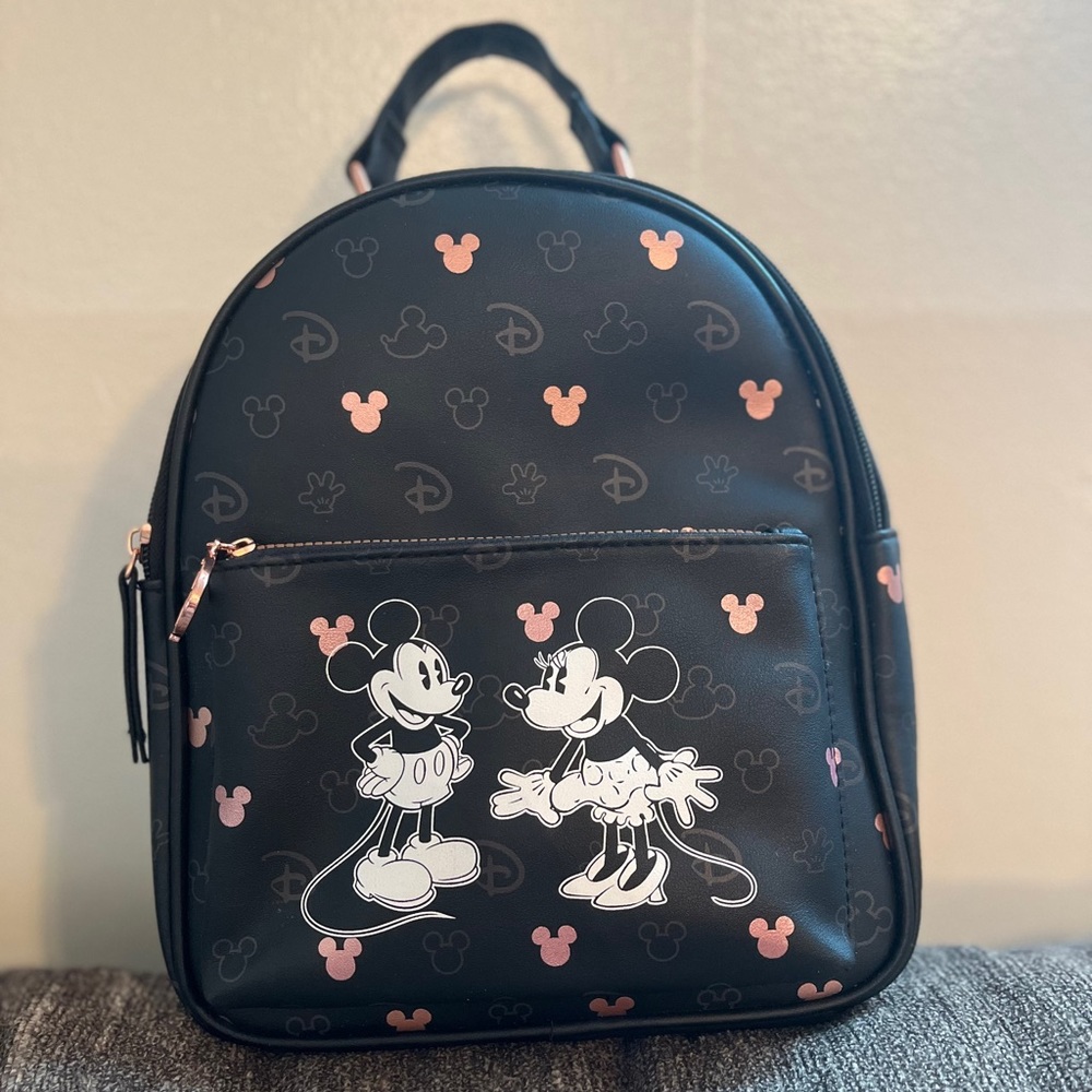 Disney Mickey and Minnie Mouse Backpack with Straps
